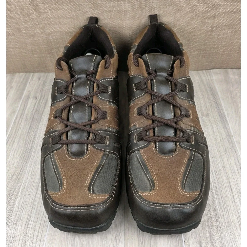 American Eagle AE Mens 12 Two Tone Brown Leather Casual Lace Up Oxford Shoes